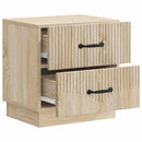 Natskab 2 pcs Sonoma-eg 43 x 34,5 x 44,5 cm Konstrueret træ