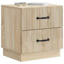 Natskab 2 stk. Sonoma-eg 43 x 34,5 x 44,5 cm Konstrueret træ