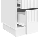 Natskab 2 pcs Hvid højglans 43 x 34,5 x 44,5 cm Konstrueret træ