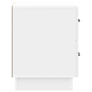 Natskab 2 pcs Hvid højglans 43 x 34,5 x 44,5 cm Konstrueret træ