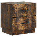 Natskab 2 pcs Røget eg 43 x 34,5 x 44,5 cm Konstrueret træ