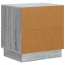 Natskab 2 pcs Grå sonoma-eg 43 x 34,5 x 44,5 cm Konstrueret træ