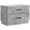 Natskab med skuffe Betongrå 62 x 34,5 x 44,5 cm Konstrueret træ