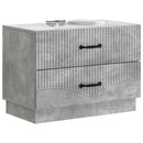 Natskab med skuffe Betongrå 62 x 34,5 x 44,5 cm Konstrueret træ