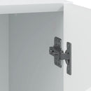 Sengebord 2 pcs Hvid 43 x 34,5 x 47 cm Konstrueret træ