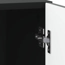 Sengebord 2 pcs Sort 43 x 34,5 x 47 cm Konstrueret træ