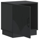 Sengebord 2 pcs Sort 43 x 34,5 x 47 cm Konstrueret træ