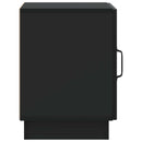 Sengebord 2 pcs Sort 43 x 34,5 x 47 cm Konstrueret træ