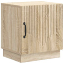 Sengebord 2 pcs Sonoma-eg 43 x 34,5 x 47 cm Konstrueret træ