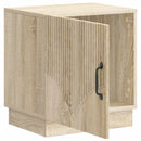 Sengebord 2 pcs Sonoma-eg 43 x 34,5 x 47 cm Konstrueret træ