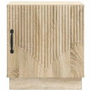 Sengebord 2 pcs Sonoma-eg 43 x 34,5 x 47 cm Konstrueret træ