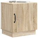 Sengebord 2 pcs Sonoma-eg 43 x 34,5 x 47 cm Konstrueret træ