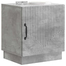 Sengebord 2 pcs Beton Grå 43 x 34,5 x 47 cm Konstrueret træ