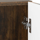 Sengebord 2 pcs Røget eg 43 x 34,5 x 47 cm Konstrueret træ