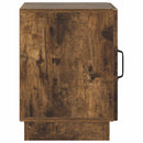 Sengebord 2 pcs Røget eg 43 x 34,5 x 47 cm Konstrueret træ