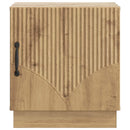 Sengebord 2 pcs Artisan-eg 43 x 34,5 x 47 cm Konstrueret træ