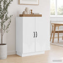 Sideboard Hvid 66 x 34,5 x 87 cm Konstrueret træ