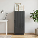 Sideboard Sort 33 x 34,5 x 87 cm Konstrueret træ
