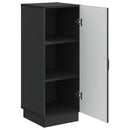 Sideboard Sort 33 x 34,5 x 87 cm Konstrueret træ