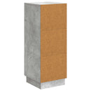 Sideboard Betongrå 33 x 34,5 x 87 cm Konstrueret træ