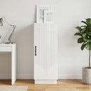 Sideboard Hvid højglans 33 x 34,5 x 87 cm Konstrueret træ