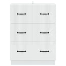 Skuffeskab Hvid 66 x 34,5 x 87 cm Konstrueret træ