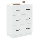 Skuffeskab Hvid 66 x 34,5 x 87 cm Konstrueret træ
