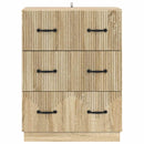Skuffeskab Sonoma-eg 66 x 34,5 x 87 cm Konstrueret træ