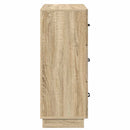 Skuffeskab Sonoma-eg 66 x 34,5 x 87 cm Konstrueret træ