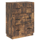 Skuffeskab Røget eg 66 x 34,5 x 87 cm Konstrueret træ