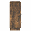 Skuffeskab Røget eg 66 x 34,5 x 87 cm Konstrueret træ