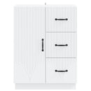 Sideboard med skuffe Hvid 66 x 34,5 x 87 cm Konstrueret træ