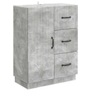 Sideboard med skuffe Betongrå 66 x 34,5 x 87 cm Konstrueret træ