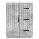 Sideboard med skuffe Betongrå 66 x 34,5 x 87 cm Konstrueret træ