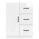 Sideboard Hvid højglans 66 x 34,5 x 87 cm Konstrueret træ