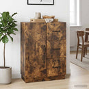 Sideboard med skuffe Røget eg 66 x 34,5 x 87 cm Konstrueret træ