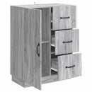 Sideboard Grå sonoma-eg 66 x 34,5 x 87 cm Konstrueret træ