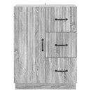 Sideboard Grå sonoma-eg 66 x 34,5 x 87 cm Konstrueret træ