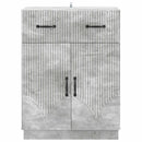 Sideboard med skuffe Betongrå 66 x 34,5 x 87 cm Konstrueret træ