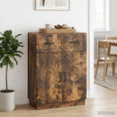 Sideboard med skuffe Røget eg 66 x 34,5 x 87 cm Konstrueret træ