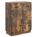 Sideboard med skuffe Røget eg 66 x 34,5 x 87 cm Konstrueret træ