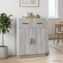 Sideboard Grå sonoma-eg 66 x 34,5 x 87 cm Konstrueret træ