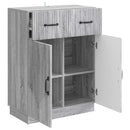 Sideboard Grå sonoma-eg 66 x 34,5 x 87 cm Konstrueret træ