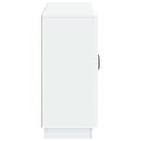 Sideboard Hvid 89 x 34,5 x 77 cm Konstrueret træ