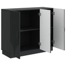 Sideboard Sort 89 x 34,5 x 77 cm Konstrueret træ