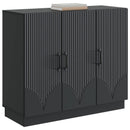 Sideboard Sort 89 x 34,5 x 77 cm Konstrueret træ