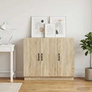 Sideboard Sonoma-eg 89 x 34,5 x 77 cm Konstrueret træ