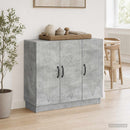 Sideboard Betongrå 89 x 34,5 x 77 cm Konstrueret træ
