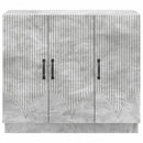 Sideboard Betongrå 89 x 34,5 x 77 cm Konstrueret træ