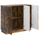 Sideboard Røget eg 89 x 34,5 x 77 cm Konstrueret træ